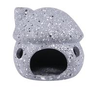 Cabilock Ceramic Aquarium Fish Shelter Pot for Cichlidae and Shrimp, Mushroom Type Hollow Cave Providing Shelter and Decoration for Aquarium Fish Tank Ornament