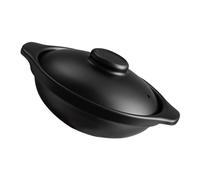 Cabilock Ceramic Casserole Pot with Lid for Stove Top Cooking Heat-resistant Stewing Pot for Rice Soup and Bibimbap Even Heating Home Cooking Tool for People