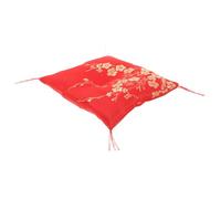 Cabilock Ceramic Fortune Cat Bottom Cushion Soft Non-slip Square Display Pad for Small Figurines Home Decorative Floral Pattern Mat