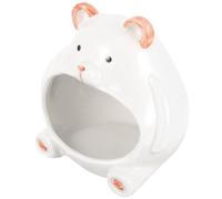 Cabilock Ceramic Hamster House for Small Pets, Wear-resistant and Safe Ceramic Hideout with Cooling Feature, Decorative Nest for Hamsters and Guinea Pigs