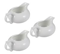 Cabilock Ceramic Milk Creamer Pitcher Multi-Purpose Coffee Frothing Cup with Spout and Comfort Grip Handle for Home and Cafe Use 4.7X3.3X1.8 Inch
