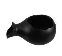 Cabilock Ceramic Mini Spitter with Open Top for Plants Tranquil Waterfall Fountain Jug for Indoor Outdoor Garden Patio Fish Tank Decoration Versatile Hydroponic Pot Decor
