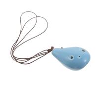 Cabilock Ceramic Ocarina Musical Instrument round Shape with Artistic Appearance 6 Hole Alto Key Easy to Learn for Beginners and Adults Supports Efficient Practice for Family