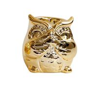 Cabilock Ceramic Owl Tealight Holder Candle Cup for Desktop Decor Meditation Aromatherapy Spa Reusable Candle Stand