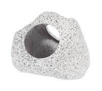 Cabilock Ceramic Stone Fish Hideout for Betta Shrimp Breeding Playing Shelter for Aquatic Pets for Creative Aquascaping Grey