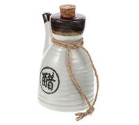 Cabilock Ceramic Vinegar Holder and Kitchen Spice Container with 200ml Capacity, Keep Spice Fresh and Prevent Seasoning from Dirt, Elegant Japanese Style Dispenser Suitable for Bar
