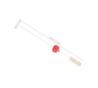 Cabilock Ceramic Wind Chime Hanging Bell Ornament for Home Decor Artistic Shaped Design in Gradient Red Handmade Pendant for Garden Balcony Backyard Indoor and Outdoor Use