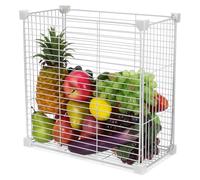 Cabilock Chest Freezer Divider Bar 13.8 Inch Stackable Partition for Fridge Shelf Storage and Produce Basket Organiser with Adjustable Sections