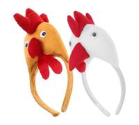 Cabilock Chicken Headbands Rooster Headbands Hair Accessories for Women Funny Charming Design Soft Breathable Cloth Comfortable Wearing for Celebration and Photo Props