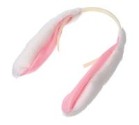 Cabilock Children Headwear Plush Rabbit Ear Headband for Carnival with Safe Design and Easy to Put and Take, Fashionable White Festival Headgear for Girls and Adults