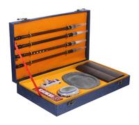 Cabilock Chinese Calligraphy Brush Traditional Ink Stick Ink Stone Portable for Students Beginners Practicing Writing Brush Pen Study Art Drawing Tools