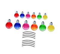 Cabilock Christmas Car Magnets Reflective Stickers for Festive Decoration Includes Large Small Bulbs with Wires for Car and Fridge Design Magnetic Stickers for Xmas Cheer
