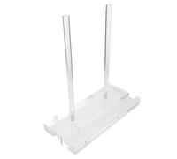 Cabilock Clear Acrylic Book Stand for Display Transparent Acrylic Plate Stand with Enhanced Visibility Space Saving Desktop Display Holder for Cookbooks Albums Magazines Menus and