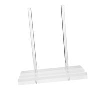 Cabilock Clear Acrylic Book Stand for Tabletop Display Sturdy Transparent Easel Holder for Cookbooks Magazines Menus Space Saving Design for Home Office Restaurant Use