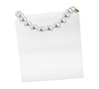 Cabilock Clear Acrylic Bridesmaid Proposal Box with Pearl Handle Reusable Wedding Favor Container for Birthday Party Treats and Jewelry Storage Elegant Transparent Treasure Favor Box