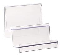 Cabilock Clear Acrylic Desktop Wallet Rack 2 Tier Storage Display Stand Holder for Purse Handbag Organizer Compact 5.71 X 5.51 X 4.72 Inch Multi-Level Design for Home and Shop