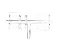 Cabilock Clear Acrylic Door Lock Bolt Self-Adhesive Mini Lock Transparent Hasp for Home Security Versatile Use Easy Installation No Drilling Required for Doors and Windows