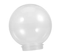 Cabilock Clear Acrylic Globe Lamp Shade Opening Outdoor Lamp Post Cover Replacement for Garden Patio Lighting Fixtures Smooth Textured Protective Light Cover