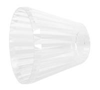 Cabilock Clear Acrylic Lamp Shade E27 Base, Transparent Pendant Light Cover for Wall Sconces and Chandeliers, PP Smooth Surface, Decorative Effect, Easy Install for Hotel