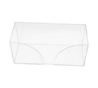 Cabilock Clear Acrylic Napkin Dispenser Box with Weighted Base for Kitchen and Tabletop Use Stable Desktop Paper Holder with Reinforced Edges Transparent Tissue Organizer for Easy Access