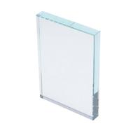 Cabilock Clear Glass Paperweight Square Portable Calligraphy Accessory Sewing Fabric Weight for Desk Lightweight Decorative Block for Painting Sketching and Office Ornament with Creative