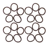 Cabilock Cloth Fabric Seamless Elastic Hair Ties 100Pcs Dark Brown Ponytail Bands for Women Suitable for School and Work