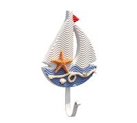 Cabilock Coastal Decor Hanger Hooks Nautical Home Hooks Mediterranean Style Versatile for Kitchen Bathroom Bedroom