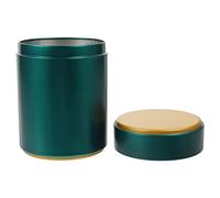 Cabilock Coffee Bean Storage Holder Tea Canister Sealing Tea Jar Container Household Tinplate Sealed Food Storage Container for Loose Tea Coffee Bean Sugar Salt (Dark Green)