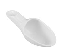 Cabilock Coffee Beans Dosing Cup 20g Ceramic Measuring Spoon Long Handle for Kitchen Baking and Coffee Powder Portioning, White Tea Vessel Scoop for Loose Leaf Tea and Pet Food