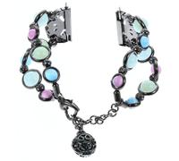 Cabilock Comfortable Metal Pearl Watch Strap for Watch Soft Wristband with Night Glow Easy Install Smartwatch Bracelet for Women and Men