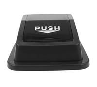 Cabilock Commercial 20L Square Trash Can Lid Replacement, Grey Plastic Swing Top Cover for Kitchen, Office, Outdoor Waste Bins, Indoor Dustbin Push Lid