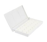 Cabilock Compartment Pigment Storage Box for Watercolor Gouache Acrylic Paints Portable Lightweight Art Palette Tray Easy-clean DIY Painting Plate for Artists and Hobbyists
