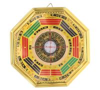 Cabilock Compass Multi-functional Decoration on Vintage Gold Style Chinese Hanging Foil Mdf Portable Divination Compass for Home Décor and Feng Shui Accents