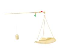 Cabilock Copper Scale Chinese Medicine Scale Traditional Apothecary Weighing Tool for Herbal Tea Dried Fruit and Jewelry with Classic Retro Design and Stable Plate Surface