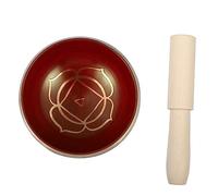 Cabilock Copper Singing Bowl Hand Made Lightweight Therapeutic Yoga Meditation Bowl with Mallet for Home Decoration and Vacation Use Suitable for Men and Women