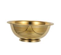 Cabilock Copper Water Bowl for Buddhist Offerings Tibetan Plate for Meditation and Yoga Rituals Brass Sacred Holy Water Saucer with Unique Refined Design