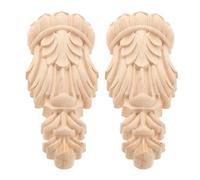 Cabilock Corbels Architectural Style Wood European 2pcs Carved Decorative Roman Column Versatile Decoration with Easy Installation, Vintage Wooden Accents for Walls and Villas