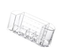 Cabilock Cosmetic Organizer Practical Design Acrylic Large Capacity with Multiple Grids, Lightweight and Makeup Storage Box to Sort and Store Cosmetics and Small for Desktop the Home
