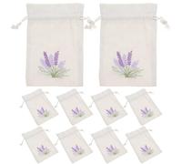 Cabilock Cotton Sachet Gift Bags with Drawstring Closure Refillable Small Empty Sachet Bags for Dried Lavender Jewelry Party Favors and Wardrobe Storage 10 Pack 5.51X3.94In