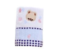 Cabilock Cotton Towel for Boys and Girls Bath Cotton Jacquard Pattern Cartoon Boy Girl Small Face Towel Blue Soft for Washcloth