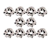 Cabilock Cow Pattern Hair Scrunchies 10 Pieces Soft Plush Elastic Hair Bands Sturdy Ponytail Holders for Women and