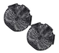 Cabilock Crawfish Traps Portable Fish Catch Trap Reusable Plastic Crab Fish Trap 2Pcs Black for Crabs Shrimp Lake River 3 Holes