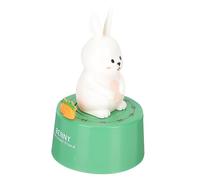 Cabilock Creative Bunny Shape Mechanical Kitchen Timer Plastic Baking Tool Compact Visual Countdown Clock Battery Cooking Gadget for Home and Student Use