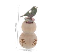 Cabilock Creative Gourd-Shaped Wooden Bird Whistle Handheld Bird Call with Chirping Sounds for Training and Outdoor Fun Educational Wooden Whistler for and Beginners