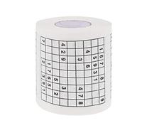 Cabilock Creative Sudoku Printed Toilet Paper Roll Made from Soft Wood Pulp, Comfortable to Use with Unique Special Picture Design, for Restaurant or Toilet Use a Novelty