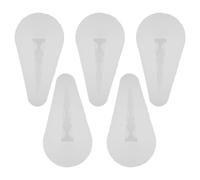 Cabilock Crow Skull Detailed Carving Design Silicone Mold Halloween 5pcs for Resin Casting and Baking White Silicone Material, for Family Gatherings and DIY Pendant Making