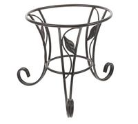 Cabilock Crystal Ball Gazing Ball Stand Metal 13.5X13Cm Black Display Base for Outdoor Garden Sphere and Hydroponic Vase Holder