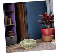 Cabilock Crystal Lotus Flower Jewelry Bowl Resin Trinket Dish Key Holder for Rings Earrings Necklaces Compact Decorative Serving Dish for Entryway Home Organization