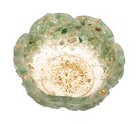 Cabilock Crystal Resin Lotus Flower Elegant Design Multipurpose Use Versatile Storage Trinket Tray Jewelry Organizer Bowl for Entryway Table and Vanity