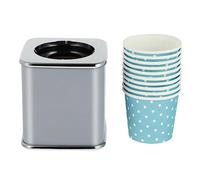 Cabilock Cup Dispenser Machine 3 Oz Paper/Plastic Cup Holder 20-30 Capacity Pull Type Sturdy Wall Mountable Easy Refill Design